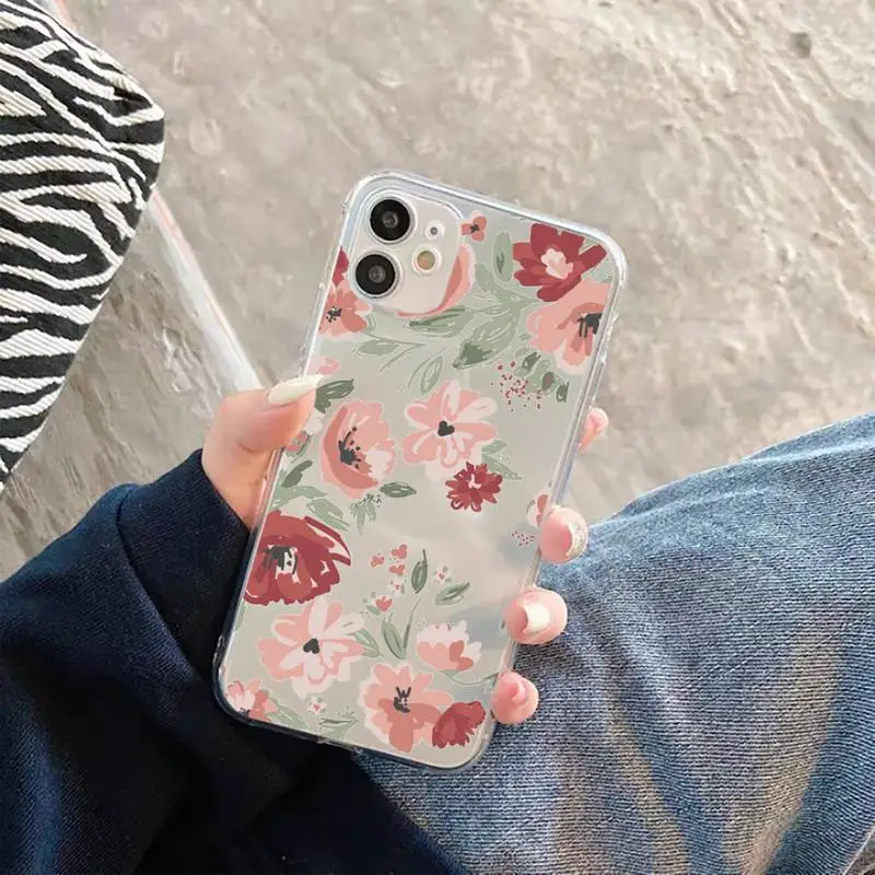 Flower Romantic Phone Case For iphone 12 11 8 7 6s 6 5 5s 5c se plus mini x xs xr pro max Transparent soft
Flower Romantic Phone Case For iphone 12 11 8 7 6s 6 5 5s 5c se plus mini x xs xr pro max Transparent soft