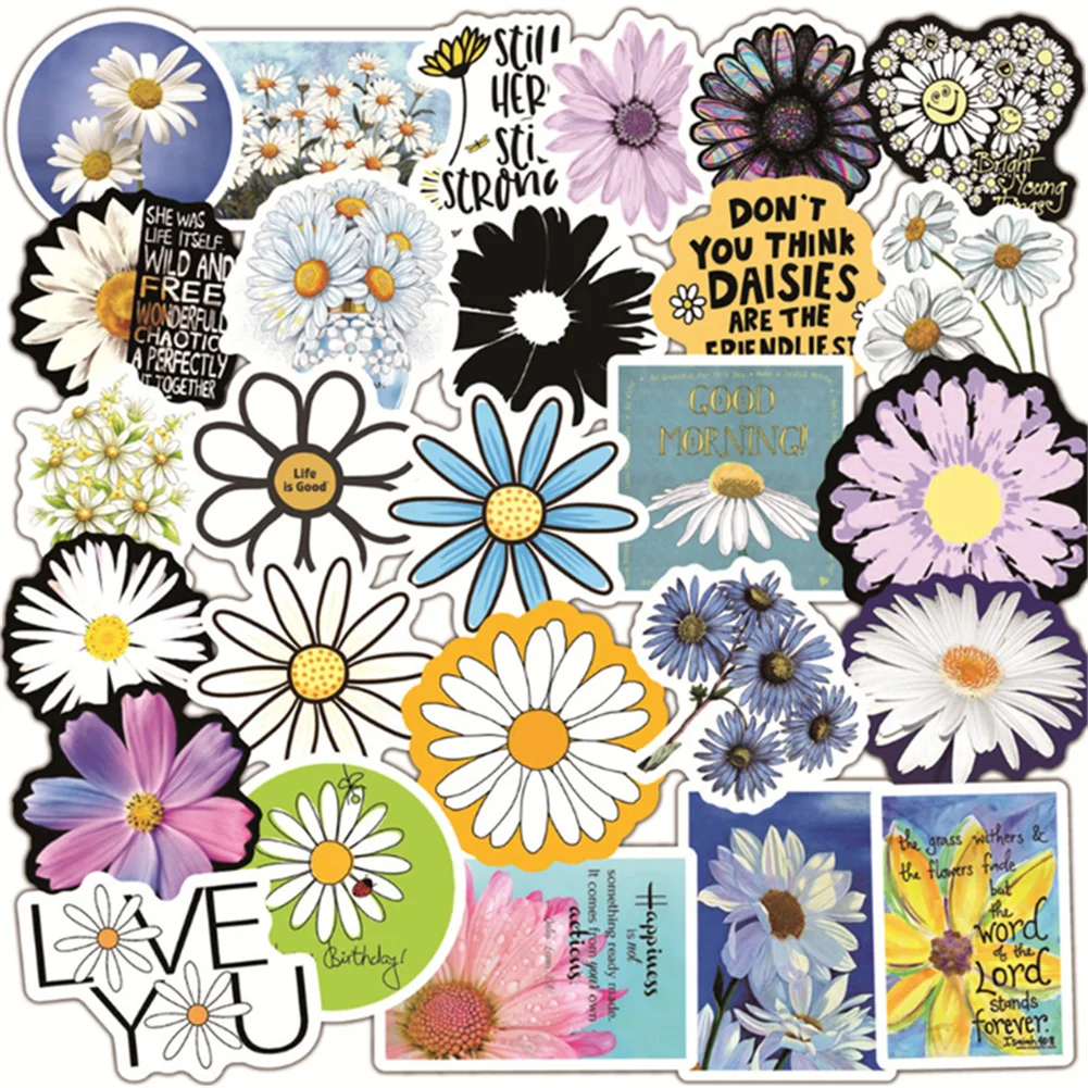 10/30/50PCS Cartoon Cute Little Daisy Sticker Guitar Skateboard Laptop Refrigerator Water Cup Graffiti Decoration Toy Wholesale
10/30/50PCS Cartoon Cute Little Daisy Sticker Guitar Skateboard Laptop Refrigerator Water Cup Graffiti Decoration Toy Wholesale