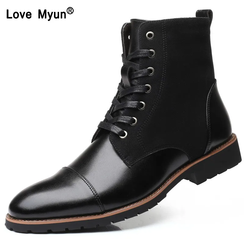 Winter Men Snow Boots Warm Plush Plus Size 38-48 Men Boots Pointed Toe Winter Casual Leather Shoes Men Chelsea Boots hjm8
Winter Men Snow Boots Warm Plush Plus Size 38-48 Men Boots Pointed Toe Winter Casual Leather Shoes Men Chelsea Boots hjm8