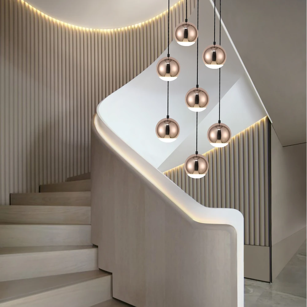 Nordic Rose Gold Glass Ball Pendant Lighting Fixture Kitchen Modern Bedside Hanging Lamps Luminaire Suspension Lights 2021
Nordic Rose Gold Glass Ball Pendant Lighting Fixture Kitchen Modern Bedside Hanging Lamps Luminaire Suspension Lights 2021