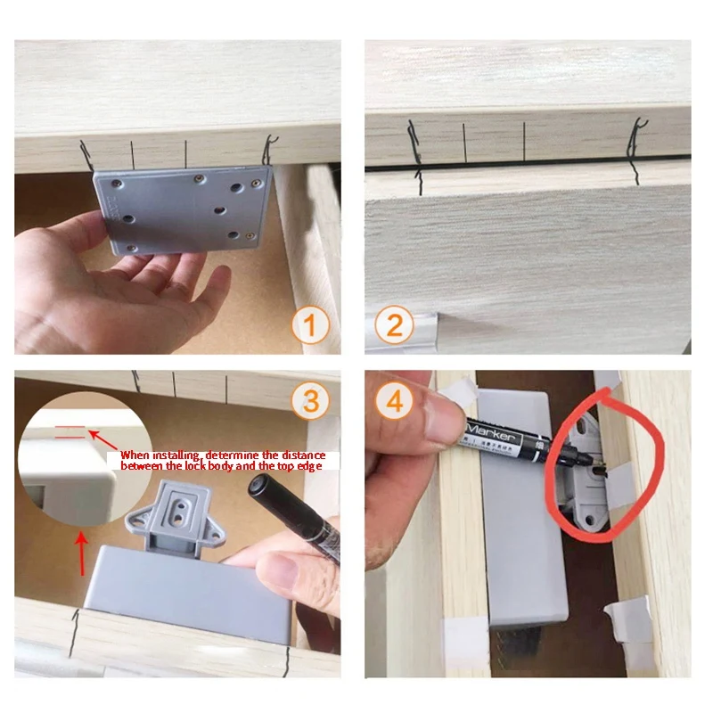 Невидимый RFID-замок для шкафов с умным датчиком и свободным открытием |