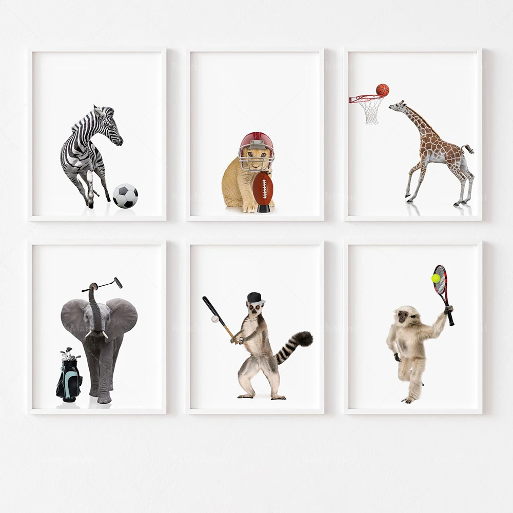 Animal play sports prints, sports kindergarten wall art, baseball, basketball, golf, football, baby boy room kindergarten decora
Animal play sports prints, sports kindergarten wall art, baseball, basketball, golf, football, baby boy room kindergarten decora