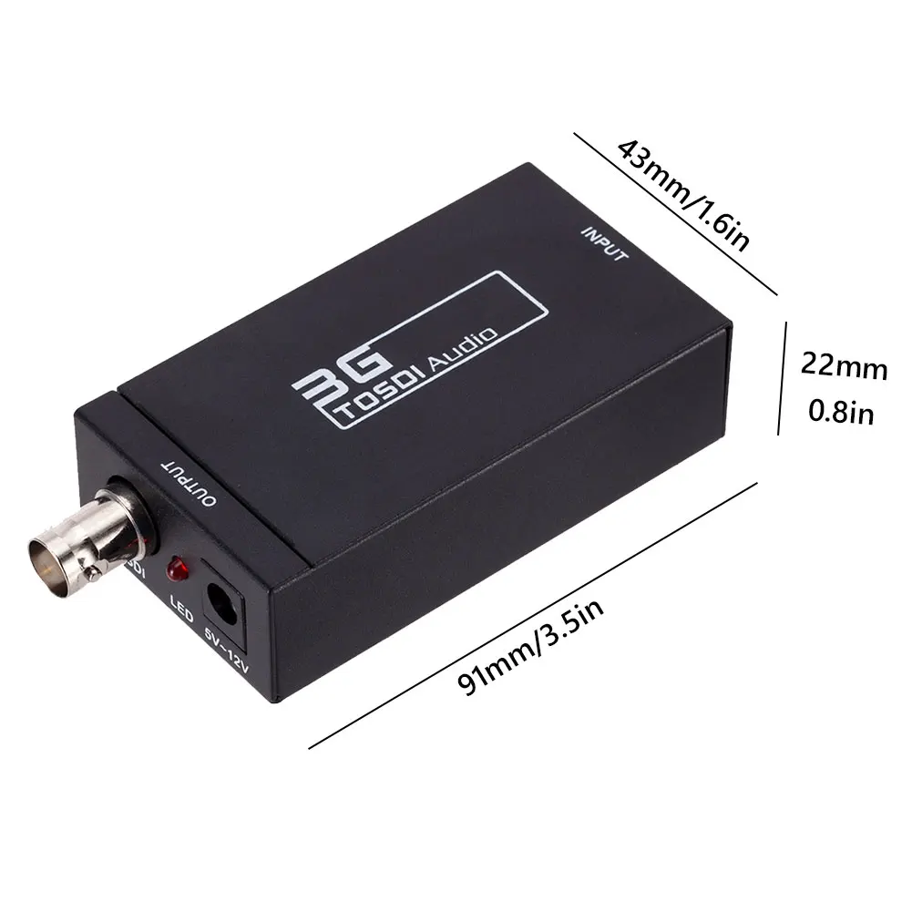 HDMI-compatible To SDI Converter For Camera Monitor 2CH BNC 1080P HD 3G Video Adapter With Audio Support HD-SDI / 3G-SDI Signals 
HDMI-compatible To SDI Converter For Camera Monitor 2CH BNC 1080P HD 3G Video Adapter With Audio Support HD-SDI / 3G-SDI Signals