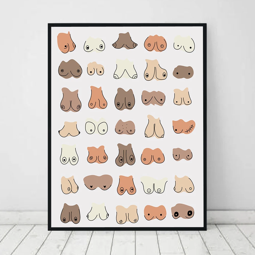 Funny Bathroom Feminist All Boobs Line Drawing Wall Art for Living Room Canvas Painting Girl Power Posters and Prints Pictures
Funny Bathroom Feminist All Boobs Line Drawing Wall Art for Living Room Canvas Painting Girl Power Posters and Prints Pictures
