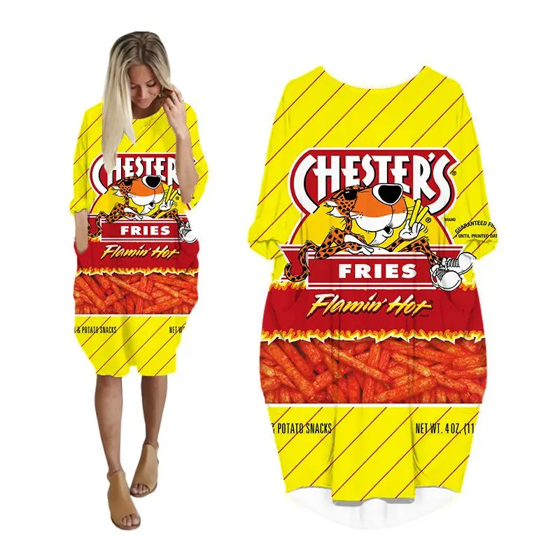 snacks dress 3d print streetwear women summer dresses casual fashion harajuku long sleeve plus size clothing cheetos clothes
snacks dress 3d print streetwear women summer dresses casual fashion harajuku long sleeve plus size clothing cheetos clothes