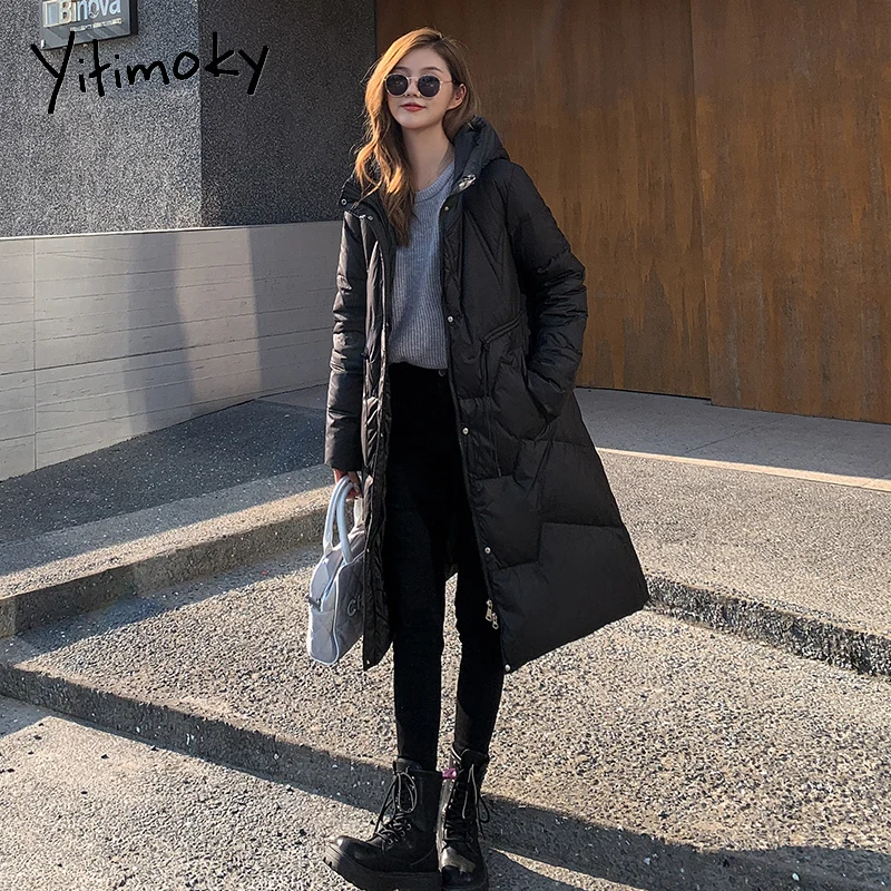 Yitimoky Woman Long Parkas Winter Coat Down Cotton Thick Warm Jacket Windproof Padded Korean Fashion Female Stand Collar Outwear
Yitimoky Woman Long Parkas Winter Coat Down Cotton Thick Warm Jacket Windproof Padded Korean Fashion Female Stand Collar Outwear