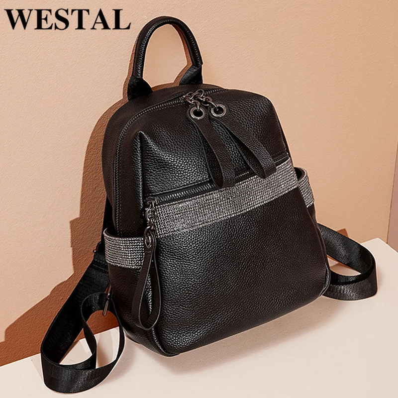 WESTAL, 100% кожаные рюкзаки для ноутбука, школьный рюкзак с защитой от кражи, водонепроницаемые сумки для женщин, Mochila, уличные дорожные сумки
WESTAL, 100% кожаные рюкзаки для ноутбука, школьный рюкзак с защитой от кражи, водонепроницаемые сумки для женщин, Mochila, уличные дорожные сумки