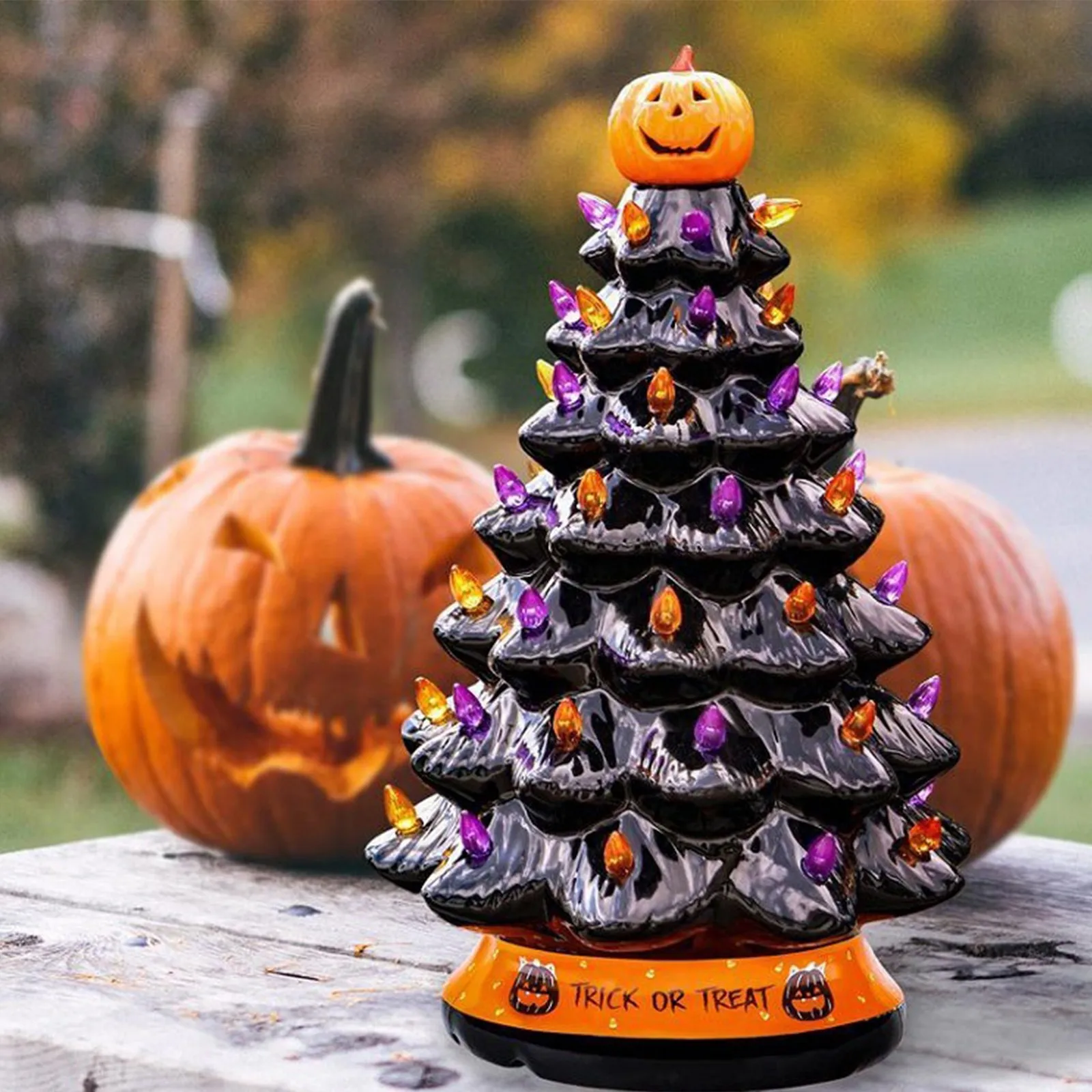 Hand-Painted Black Tabletop Ceramic Halloween DecorTree,Lighted Centerpiece Holidays Birthday Christmas Halloween Home ornaments
Hand-Painted Black Tabletop Ceramic Halloween DecorTree,Lighted Centerpiece Holidays Birthday Christmas Halloween Home ornaments