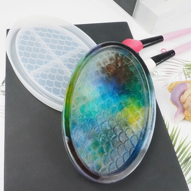 Casting Fish Scale Tray Epoxy Resin Mold Plate Dish Silicone Mould Keychain Resin Jewelry Making Tools DIY Crafts Drop Shipping
Casting Fish Scale Tray Epoxy Resin Mold Plate Dish Silicone Mould Keychain Resin Jewelry Making Tools DIY Crafts Drop Shipping