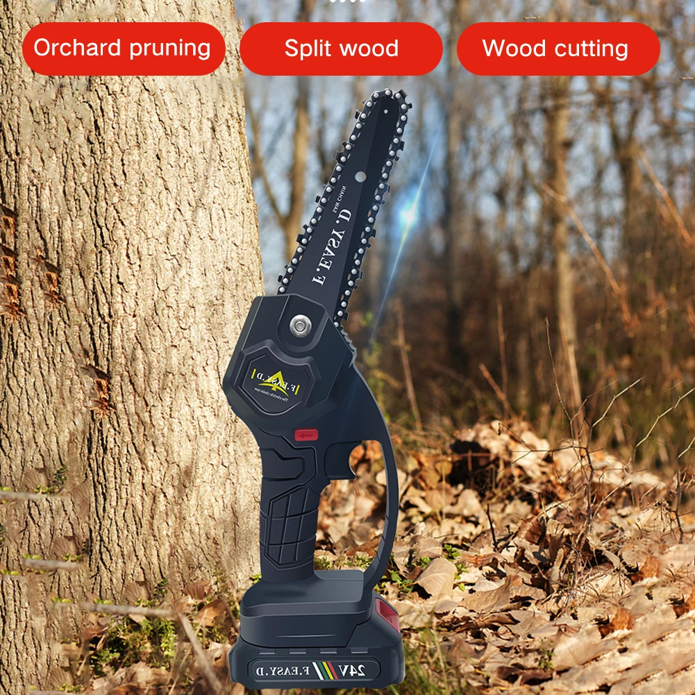 24V Mini Portable Brush Electric Chainsaw Rechargeable Pruning Chainsaw Logging Cordless Electric Chainsaw Home Garden Ochard 
24V Mini Portable Brush Electric Chainsaw Rechargeable Pruning Chainsaw Logging Cordless Electric Chainsaw Home Garden Ochard