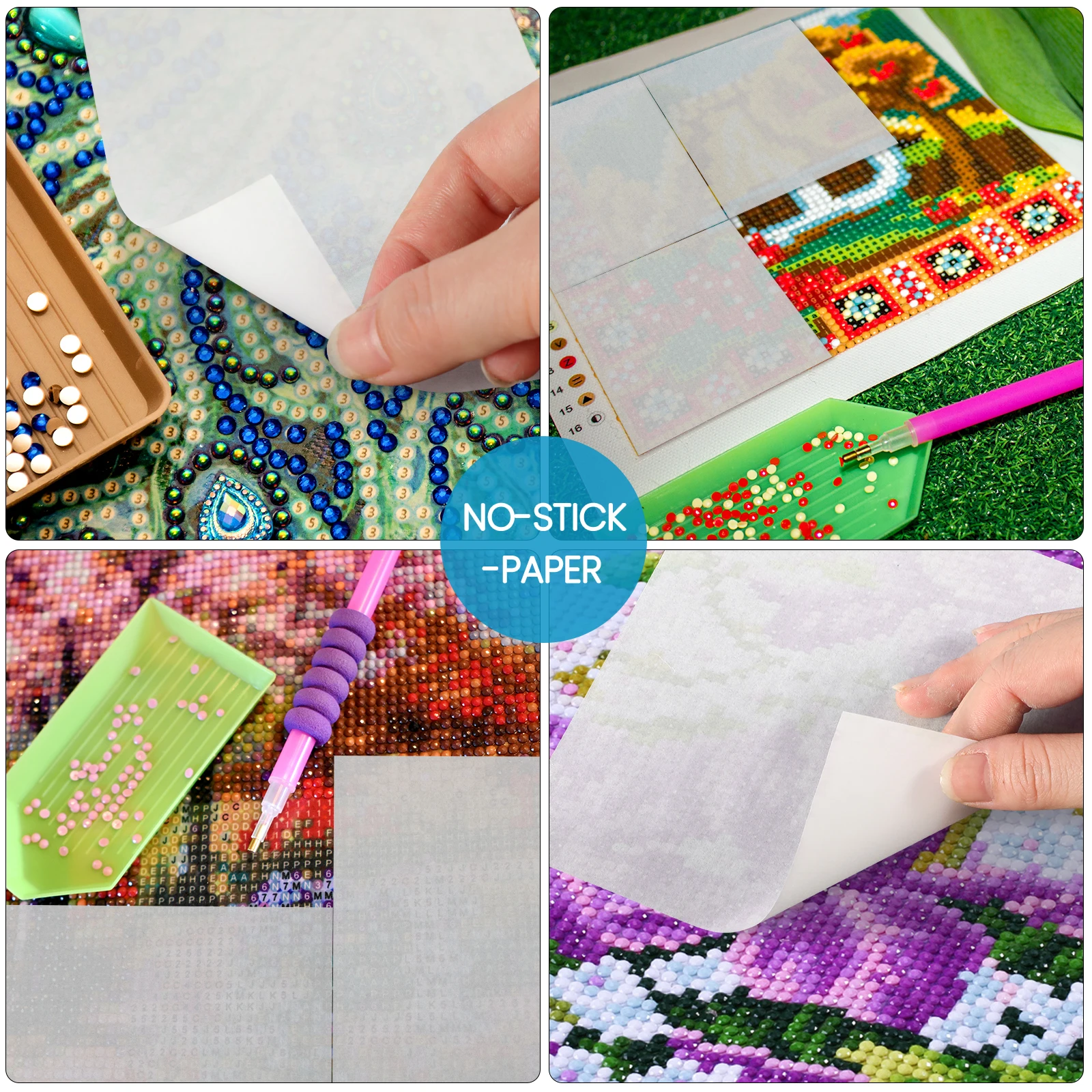 220 Sheets Diamond Painting Paper Double-sided Non-stick Painting Cover Replacement 5d Diamond Painting Accessories Tool
220 Sheets Diamond Painting Paper Double-sided Non-stick Painting Cover Replacement 5d Diamond Painting Accessories Tool