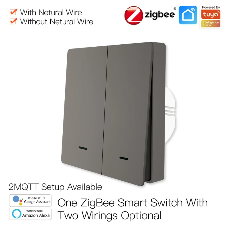Умный светильник ель света Tuya ZigBee, 1/2/3 путей, с/без нейтрального провода, без конденсатора, работает с Alexa Google 2mqtt
Умный светильник ель света Tuya ZigBee, 1/2/3 путей, с/без нейтрального провода, без конденсатора, работает с Alexa Google 2mqtt