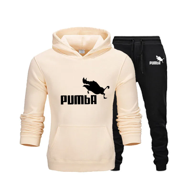 2020 Autumn And Winter Sports Men's Hoodie + Pants Suit 2 Pieces Of Running Sportswear Sweatshirt Suit Men's Sports Suit