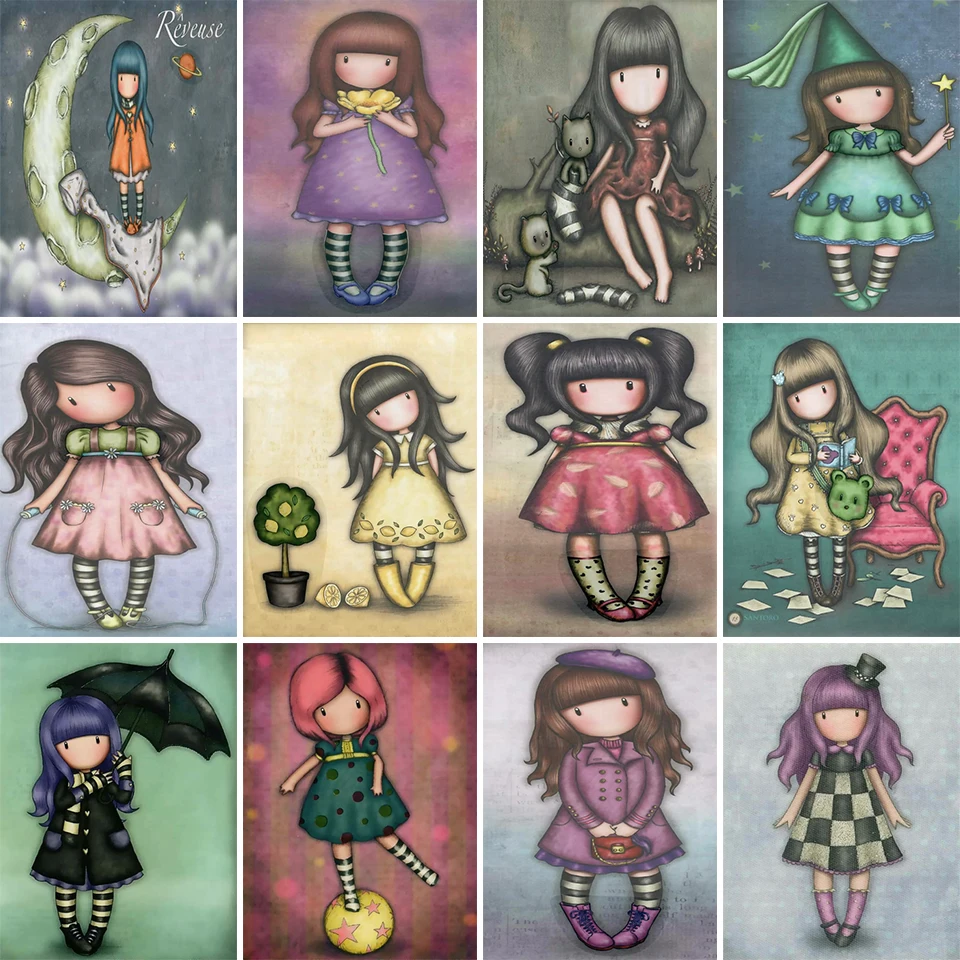 5D DIY Diamond Painting Full Round Square Drill Cartoon Girl Mosaic Kit Rhinestone Drawing Picture Home Wall Decor Art Craft
5D DIY Diamond Painting Full Round Square Drill Cartoon Girl Mosaic Kit Rhinestone Drawing Picture Home Wall Decor Art Craft