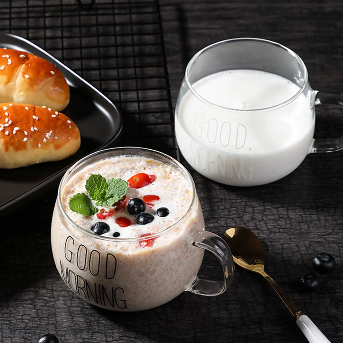 Coffee Tea Milk Yogurt Creative Coffee Table of Letters Printed Table Transparent Handheld Articles and Equipment For Water
Coffee Tea Milk Yogurt Creative Coffee Table of Letters Printed Table Transparent Handheld Articles and Equipment For Water