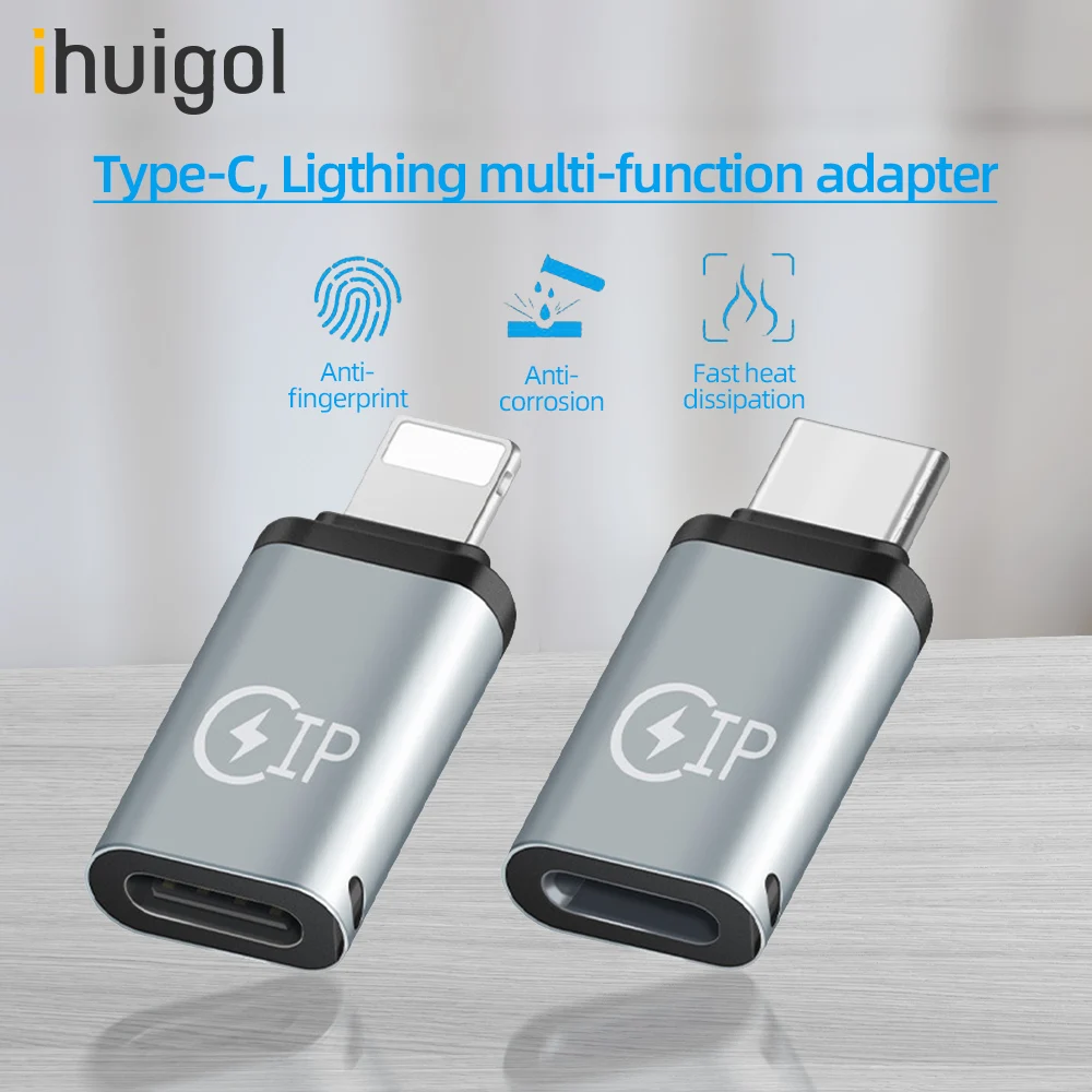 ihuigol USB C Adapter to Lighting Female For iPhone 12 11 Type C to 8 pin Male For Samsung Android Charge Data Cable Connector
ihuigol USB C Adapter to Lighting Female For iPhone 12 11 Type C to 8 pin Male For Samsung Android Charge Data Cable Connector