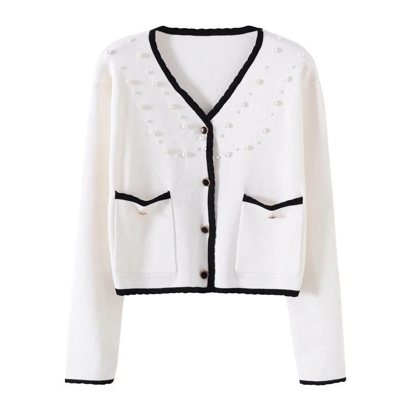 and autumn period and the new small and pure and fresh v-neck brief paragraph coat coat with a long sleeve pocket
and autumn period and the new small and pure and fresh v-neck brief paragraph coat coat with a long sleeve pocket