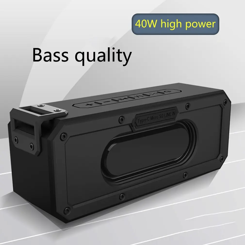 Waterproof Bluetooth Speaker Portable outdoor Rechargeable Wireless Speakers 40W/20W Dsp Wireless Audio Card Subwoofer
Waterproof Bluetooth Speaker Portable outdoor Rechargeable Wireless Speakers 40W/20W Dsp Wireless Audio Card Subwoofer
