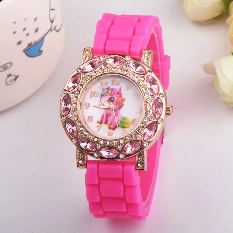 Lovely Pink Unicorn Children Wrist Watches Diamond Cartoon Leather Strap Kids Quartz Watch for Boy Clocks Relogio Masculino Saat
Lovely Pink Unicorn Children Wrist Watches Diamond Cartoon Leather Strap Kids Quartz Watch for Boy Clocks Relogio Masculino Saat