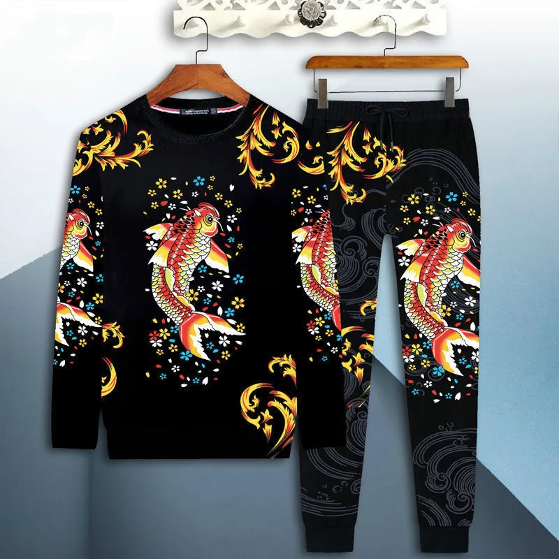 Men's Long-sleeved Trousers Suit Spring, Autumn and Winter Casual Sportswear Chinese Style Suit
Men's Long-sleeved Trousers Suit Spring, Autumn and Winter Casual Sportswear Chinese Style Suit