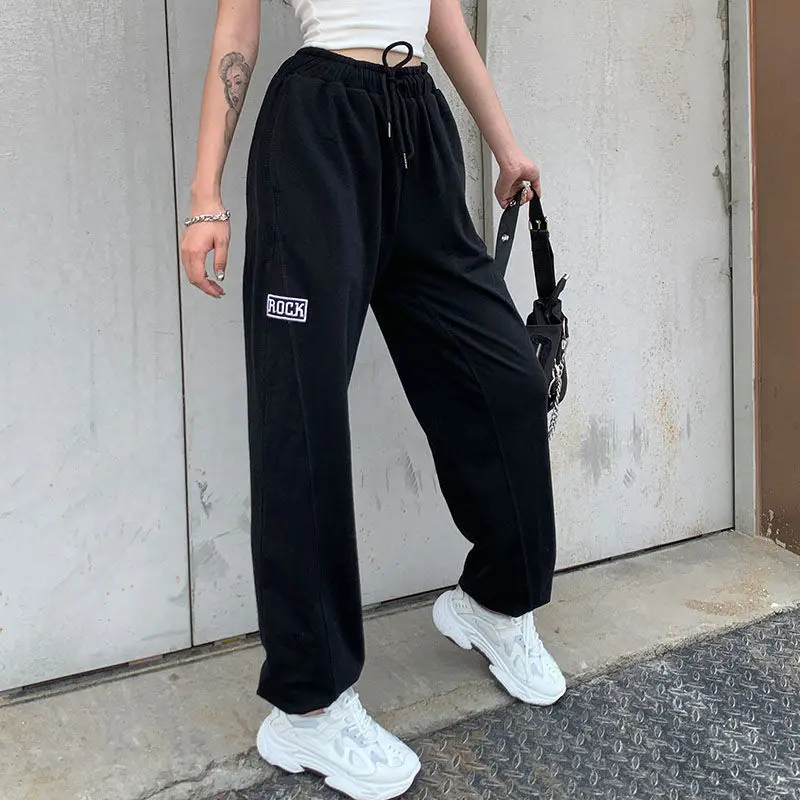 Elastic High Waisted Loose Casual Harem Pants Sweatpants Trousers Embroidery Letter Jogger Trousers Autumn Winter New Fashion
Elastic High Waisted Loose Casual Harem Pants Sweatpants Trousers Embroidery Letter Jogger Trousers Autumn Winter New Fashion