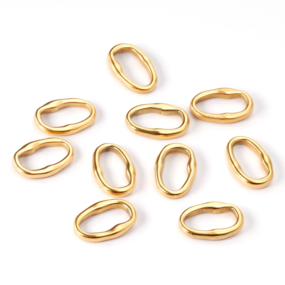 ASON 5Pcs/Lot Gold Color Stainless Steel Hollow Pendants Oval Charms For Women Men Necklace Bracelet DIY Jewelry Making Supplies
ASON 5Pcs/Lot Gold Color Stainless Steel Hollow Pendants Oval Charms For Women Men Necklace Bracelet DIY Jewelry Making Supplies