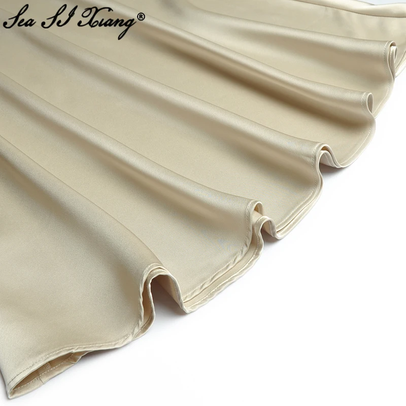 Seasixiang Fashion Designer Summer Suit Women's Short Sleeve Floral Button Folds Print Tops + Solid Mermaid Skirts Two Piece Set 
Seasixiang Fashion Designer Summer Suit Women's Short Sleeve Floral Button Folds Print Tops + Solid Mermaid Skirts Two Piece Set