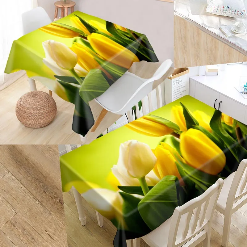 Custom Tulip Flower Table Cloth Oxford Fabric Rectangular Waterproof Oilproof Table Cover Family Party Tablecloth
Custom Tulip Flower Table Cloth Oxford Fabric Rectangular Waterproof Oilproof Table Cover Family Party Tablecloth