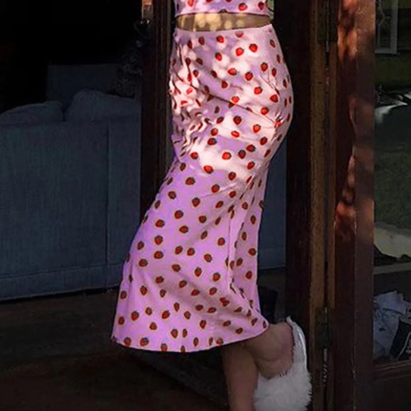 Summer Woman Skirts Women's Fashion Long Skirt Sexy Slim Casual Strawberry Print Half Skirt Korean Style Fashion Skirts
Summer Woman Skirts Women's Fashion Long Skirt Sexy Slim Casual Strawberry Print Half Skirt Korean Style Fashion Skirts