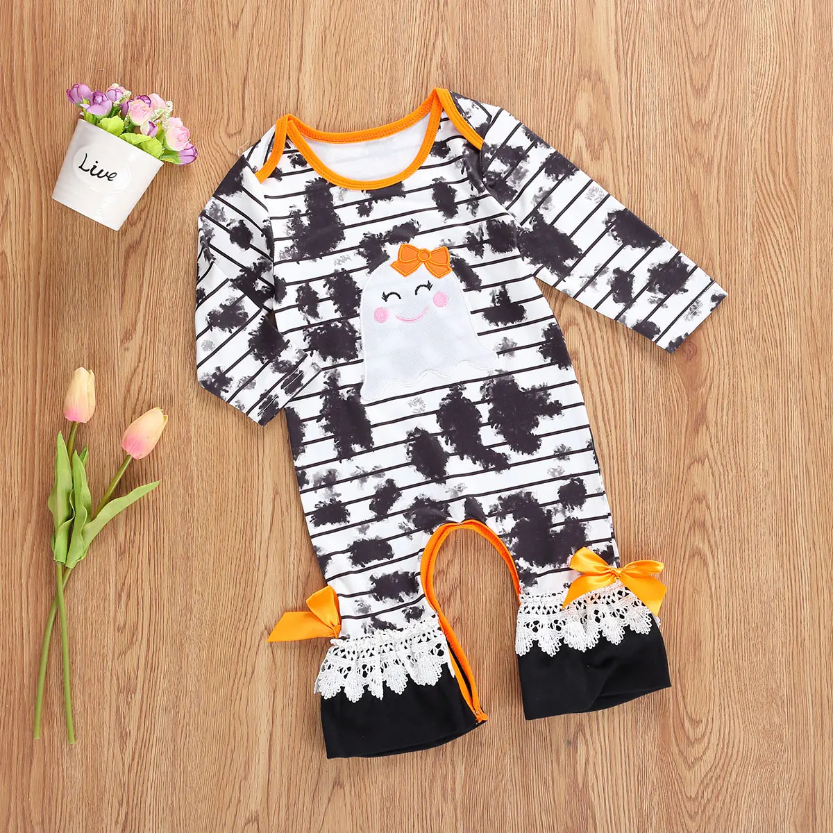 2020 Newborn Baby Girls Halloween Jumpsuit Round Neck Long Sleeve Tie Dye Cartoon Long Romper Overall Spring Autumn Clothes
2020 Newborn Baby Girls Halloween Jumpsuit Round Neck Long Sleeve Tie Dye Cartoon Long Romper Overall Spring Autumn Clothes
