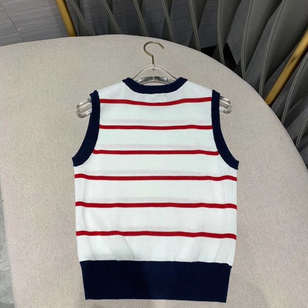 top quality 74% silk knit t-shirt women 2020 new summer o-neck sleeveless contrast color stripes casual slim tops brand t shirt
top quality 74% silk knit t-shirt women 2020 new summer o-neck sleeveless contrast color stripes casual slim tops brand t shirt