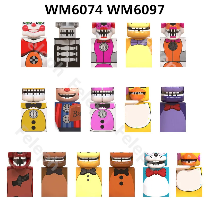 Single Sale Horror Game Series Figure Head Bear Rabbit Duck Foxy Balloon Building Blocks Bricks Toys For Kids Gift WM6074 WM6097
Single Sale Horror Game Series Figure Head Bear Rabbit Duck Foxy Balloon Building Blocks Bricks Toys For Kids Gift WM6074 WM6097