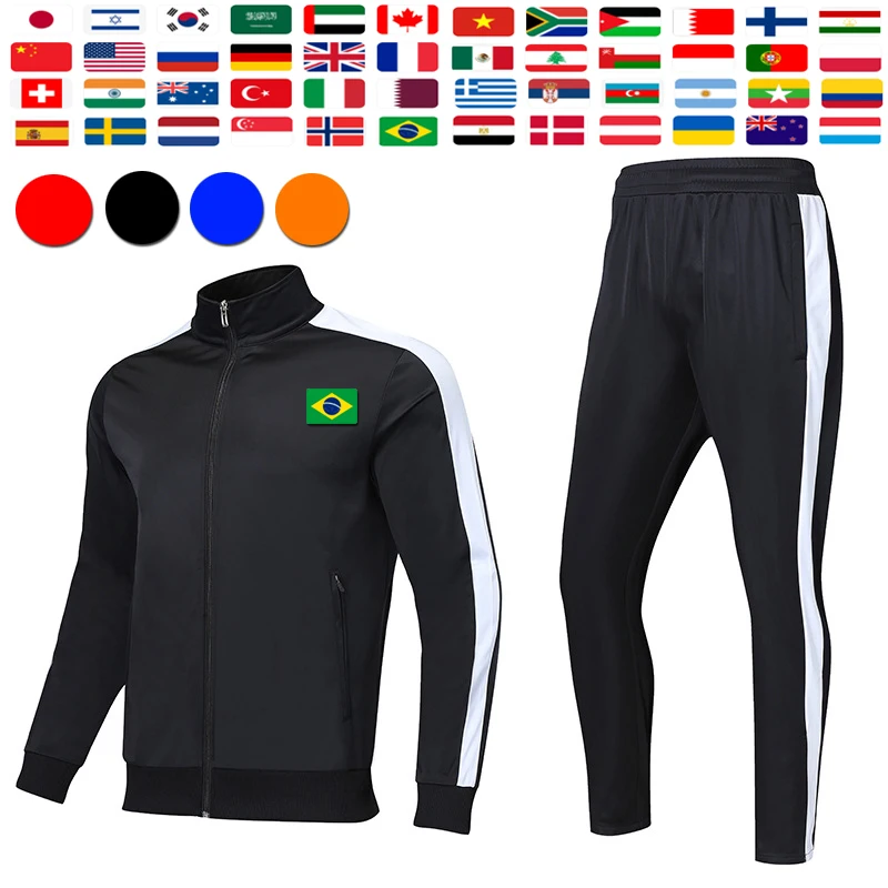 Tracksuit Men‘s National Flag Sportswear Jacket Orange Tracksuit Football Training Set Long Sleeve Stand Full Zipper Top Pants
Tracksuit Men‘s National Flag Sportswear Jacket Orange Tracksuit Football Training Set Long Sleeve Stand Full Zipper Top Pants