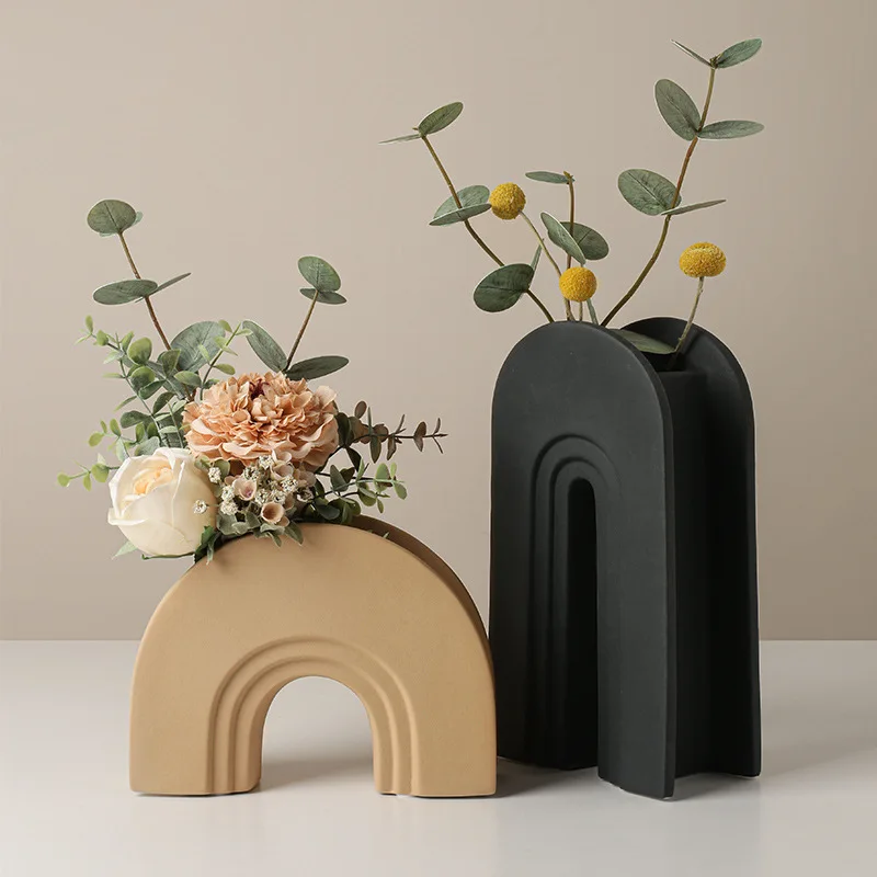 Nordic ceramic vase decoration art geometric flower arrangement living room home creative decoration model room soft decoration
Nordic ceramic vase decoration art geometric flower arrangement living room home creative decoration model room soft decoration