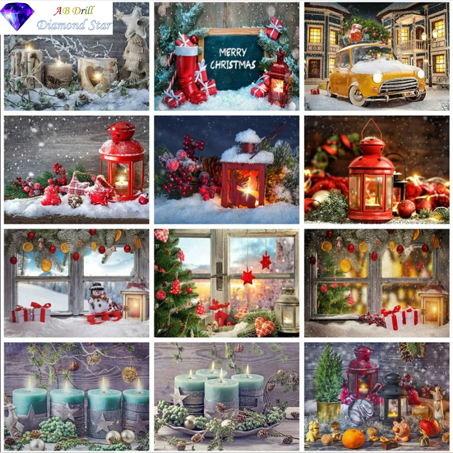 5D AB square round full drill Diamond Painting Diamond Embroidery Christmas snow scene Pour glue velvet canvas Art Home Decor
5D AB square round full drill Diamond Painting Diamond Embroidery Christmas snow scene Pour glue velvet canvas Art Home Decor