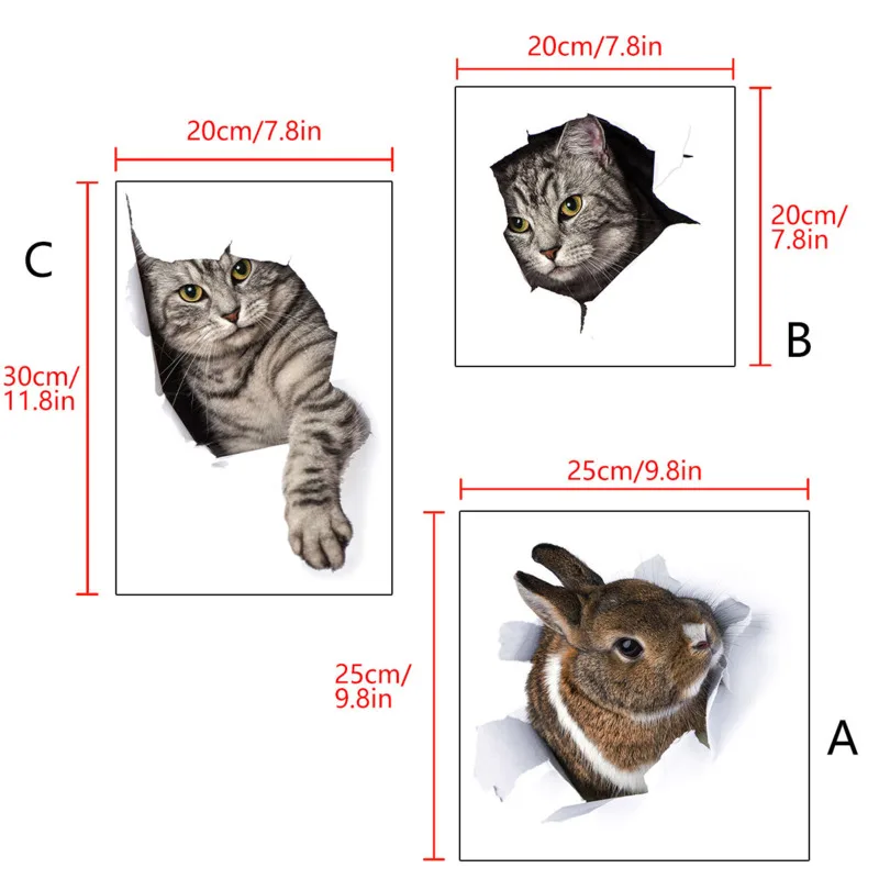 Toilet Sticker Kitten Bunny Pattern PVC Self-Adhesive Removable Wall Stickers Bathroom Toilet Shop Window Decorative Home Decor
Toilet Sticker Kitten Bunny Pattern PVC Self-Adhesive Removable Wall Stickers Bathroom Toilet Shop Window Decorative Home Decor