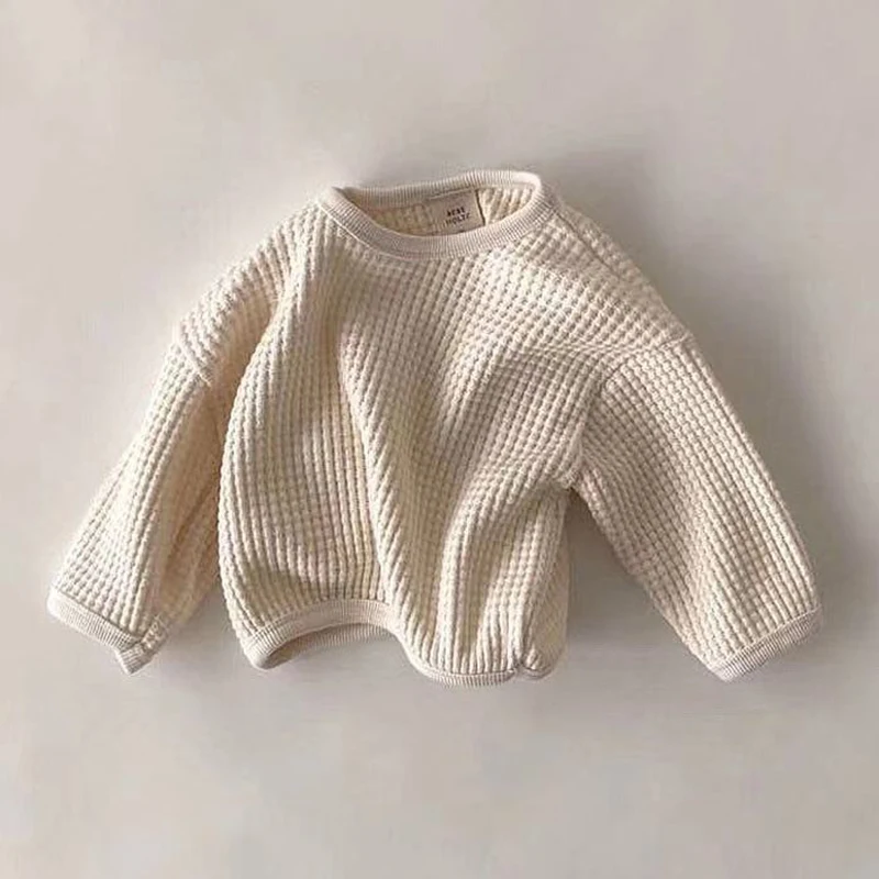 2021 Spring And Autumn New Children's Clothing Cotton Baby Long-sleeved Casual Top Waffle Boy's Top Girl's Casual Clothing
2021 Spring And Autumn New Children's Clothing Cotton Baby Long-sleeved Casual Top Waffle Boy's Top Girl's Casual Clothing