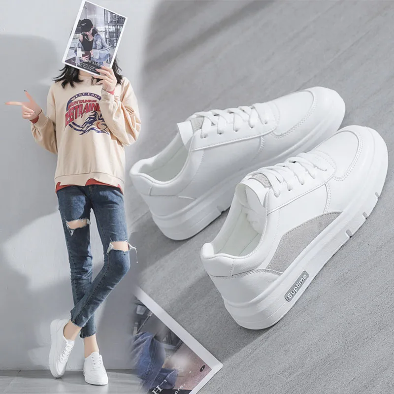 Spring new thick soled small white shoes Korean muffin board shoes women's casual shoes
Spring new thick soled small white shoes Korean muffin board shoes women's casual shoes