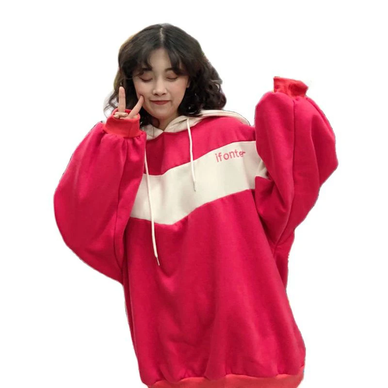 Japanese Oversized Hoodies Patchwork Sweatshirt Loose Kawaii Clothing Autumn Winter Fleece Warm Hooded Sportswear Women Fashion
Japanese Oversized Hoodies Patchwork Sweatshirt Loose Kawaii Clothing Autumn Winter Fleece Warm Hooded Sportswear Women Fashion