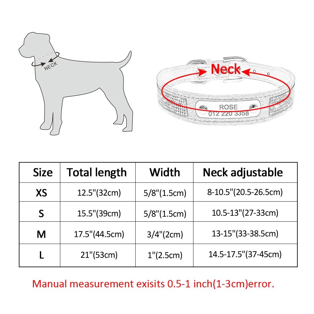 Personalized Dog Collar Leather Dog Puppy Collars With Customized Name Tag Adjustable Cat Collar For Small Medium Dogs Cats
Personalized Dog Collar Leather Dog Puppy Collars With Customized Name Tag Adjustable Cat Collar For Small Medium Dogs Cats