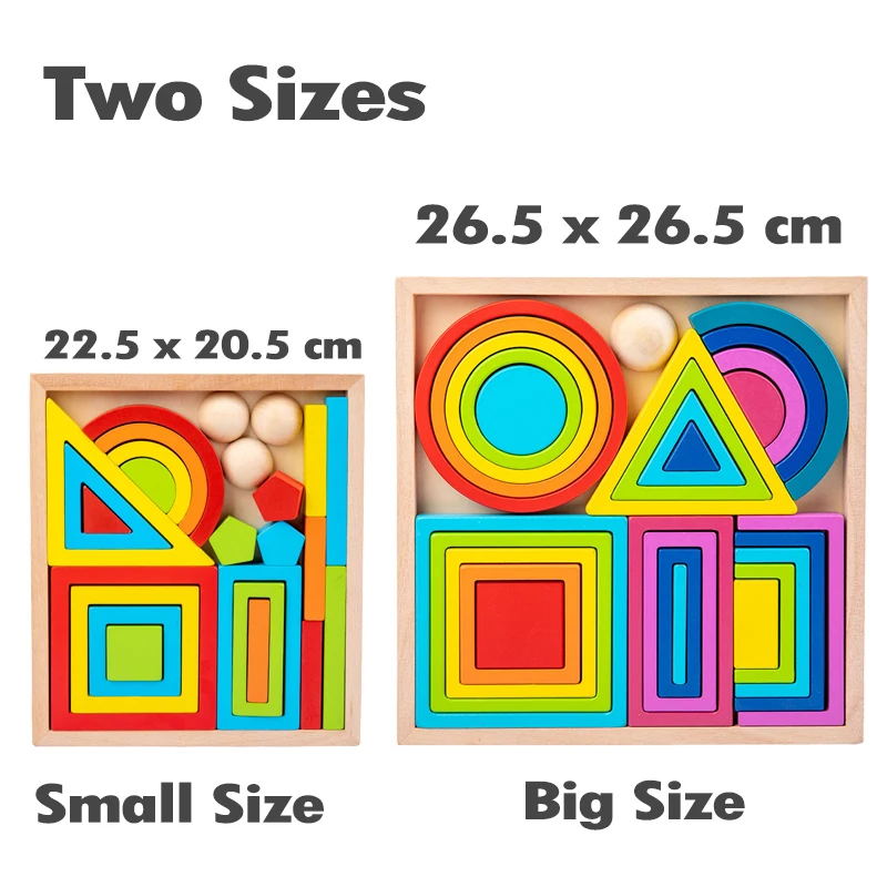 Wooden Building Blocks Balance Jenga Game Montessori Art Geometric Creative Educational Toys Kids Rainbow Nesting Stacking Toys
Wooden Building Blocks Balance Jenga Game Montessori Art Geometric Creative Educational Toys Kids Rainbow Nesting Stacking Toys
