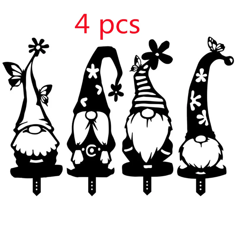 4 PCS/Set Branch Gnomes Sign Standing Animal Silhouette Cute Sculpture For Metal Yard Art Hollow Out Home Garden Outdoor Decor 
4 PCS/Set Branch Gnomes Sign Standing Animal Silhouette Cute Sculpture For Metal Yard Art Hollow Out Home Garden Outdoor Decor