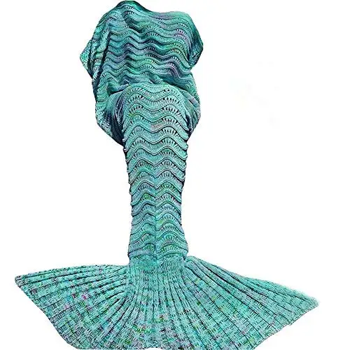 Mermaid Tail Blanket Crochet Mermaid Blankets Seasons Warm Soft Handmade Sleeping Bag Knitted Blanket Birthday Christmas Present
Mermaid Tail Blanket Crochet Mermaid Blankets Seasons Warm Soft Handmade Sleeping Bag Knitted Blanket Birthday Christmas Present