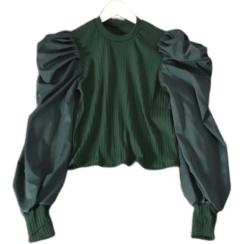 2020 Autumn New Product Bubble Shirt Sleeve Stitching Fake Two-piece Shirt Slim Slimming Top Women HK146
2020 Autumn New Product Bubble Shirt Sleeve Stitching Fake Two-piece Shirt Slim Slimming Top Women HK146