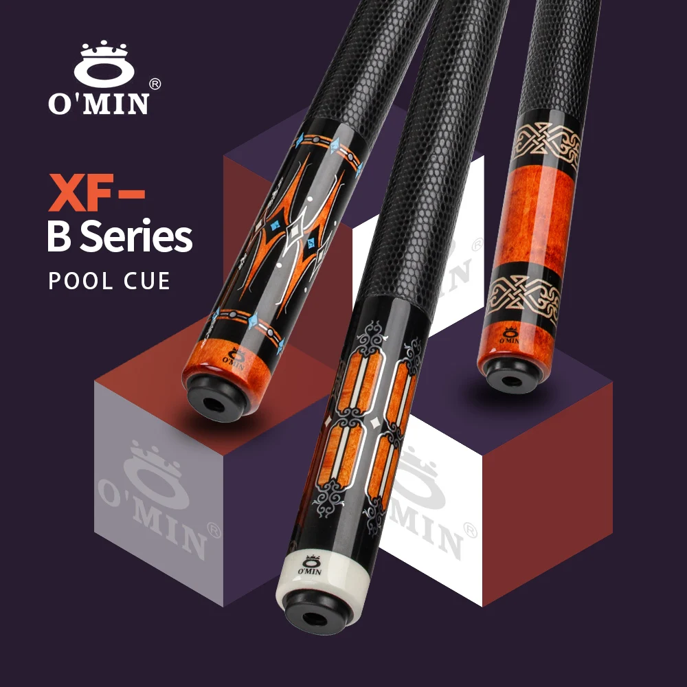 OMIN XF-B1-3 Billiard Pool Cue 12.8mm Tip Carbon Tube 55cm Leather Grip Adjustable Weigh Bolt Billiard Stick Kit with Extension
OMIN XF-B1-3 Billiard Pool Cue 12.8mm Tip Carbon Tube 55cm Leather Grip Adjustable Weigh Bolt Billiard Stick Kit with Extension