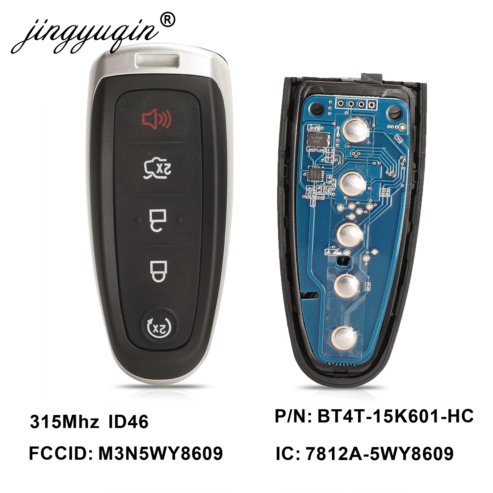jingyuqin 5X 5BT Smart Remote Car Key 315MHZ ID46 For Ford Edge Escape 2011-2018 M3N5WY8609
jingyuqin 5X 5BT Smart Remote Car Key 315MHZ ID46 For Ford Edge Escape 2011-2018 M3N5WY8609