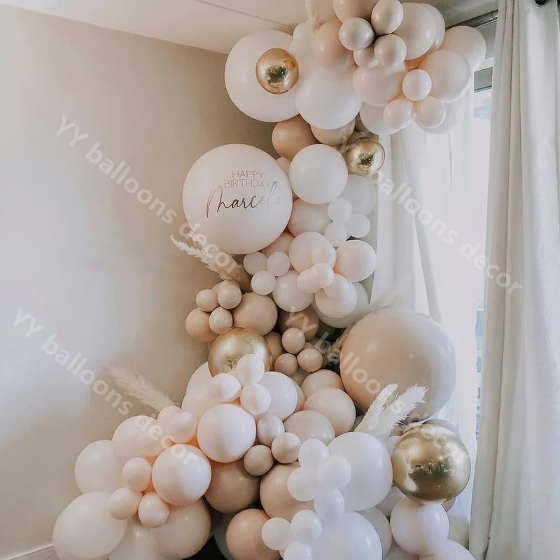 118pcs Double Cream Peach Balloon Garland Wedding Party Decoration Baby Shower Decor White Gold Double Apricot Balloon Arch
118pcs Double Cream Peach Balloon Garland Wedding Party Decoration Baby Shower Decor White Gold Double Apricot Balloon Arch