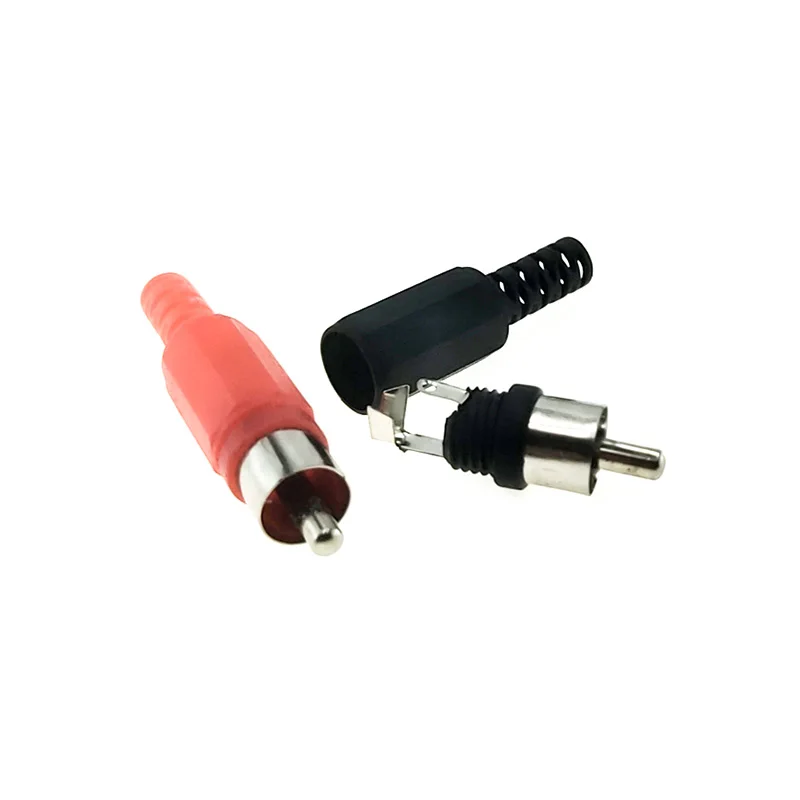 6/10 pcs RCA red and black mixed AV male plug connector plastic shell stereo video audio plug channel dual connector
6/10 pcs RCA red and black mixed AV male plug connector plastic shell stereo video audio plug channel dual connector