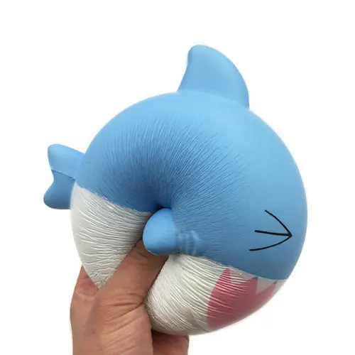 

Soft Slow Rising Squishy Kids Cute Lovely Jumbo Big Shark Cartoon Animal Squishy Toys With Good Smell Scented