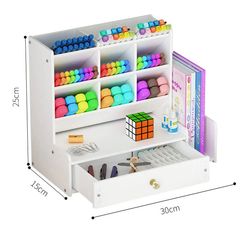 Wooden Pen Holder Fashion Desktop Multifunctional Storage Receiving Box With Drawer Office Pen Pencil Desk School Stationery
Wooden Pen Holder Fashion Desktop Multifunctional Storage Receiving Box With Drawer Office Pen Pencil Desk School Stationery